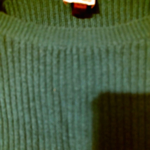 🌿 Fabulous Dark Emerald Green Ribbed Sweater Top - M - Picture 14 of 14